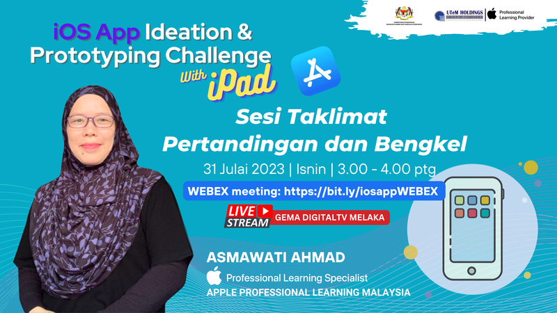Pertandingan iOS App Ideation and Prototyping Challenge Tahun 2023 Peringkat Kebangsaan